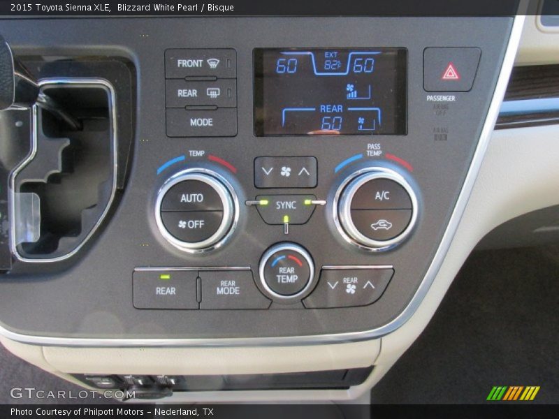 Blizzard White Pearl / Bisque 2015 Toyota Sienna XLE