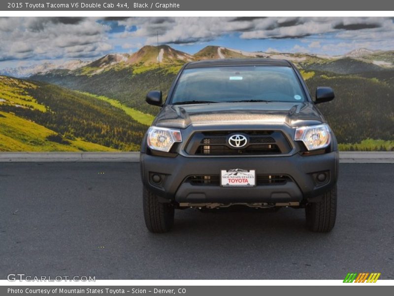 Black / Graphite 2015 Toyota Tacoma V6 Double Cab 4x4