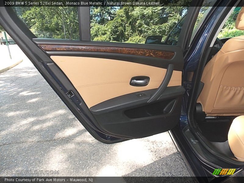 Monaco Blue Metallic / Natural Brown Dakota Leather 2009 BMW 5 Series 528xi Sedan