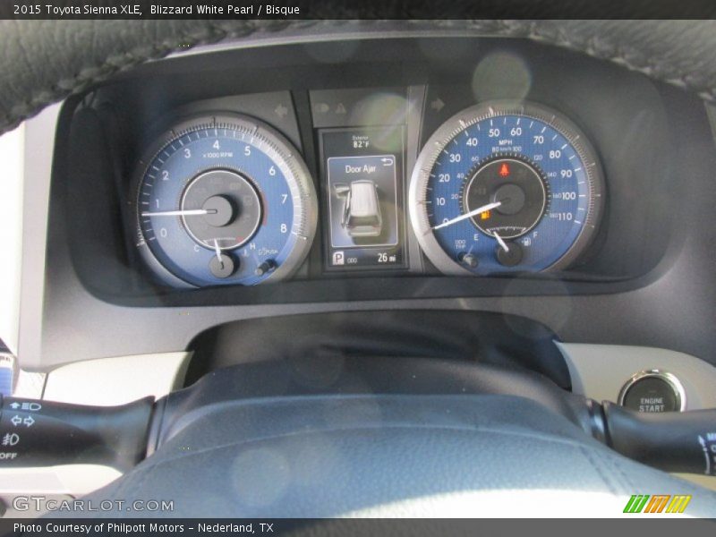 Blizzard White Pearl / Bisque 2015 Toyota Sienna XLE