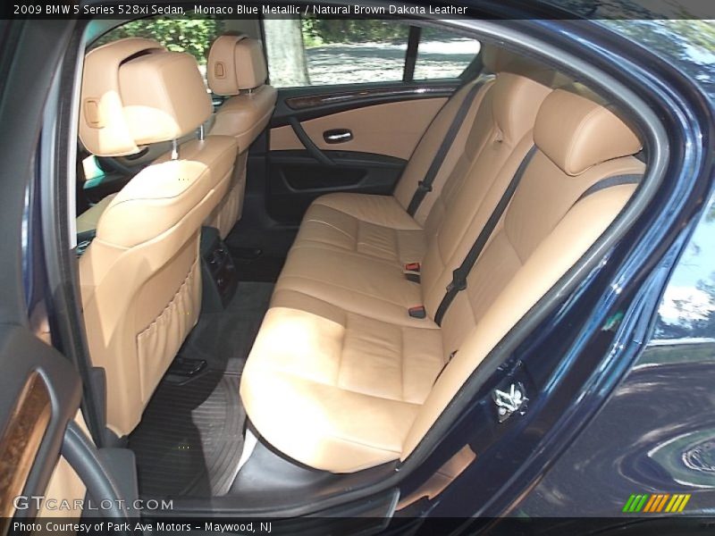 Monaco Blue Metallic / Natural Brown Dakota Leather 2009 BMW 5 Series 528xi Sedan