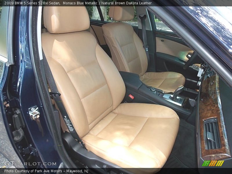 Monaco Blue Metallic / Natural Brown Dakota Leather 2009 BMW 5 Series 528xi Sedan
