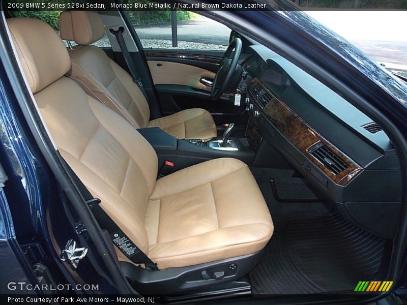 Monaco Blue Metallic / Natural Brown Dakota Leather 2009 BMW 5 Series 528xi Sedan