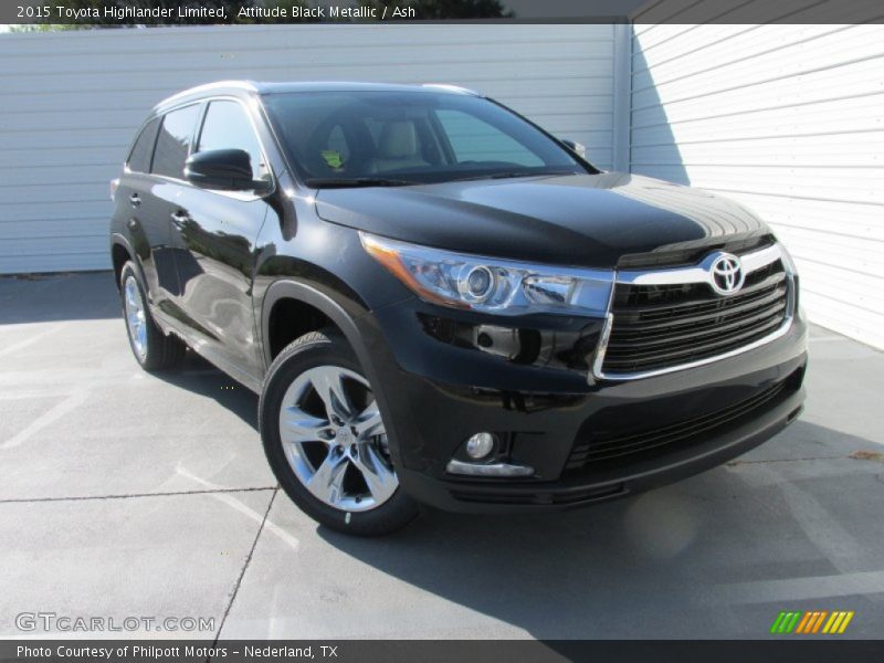 Attitude Black Metallic / Ash 2015 Toyota Highlander Limited