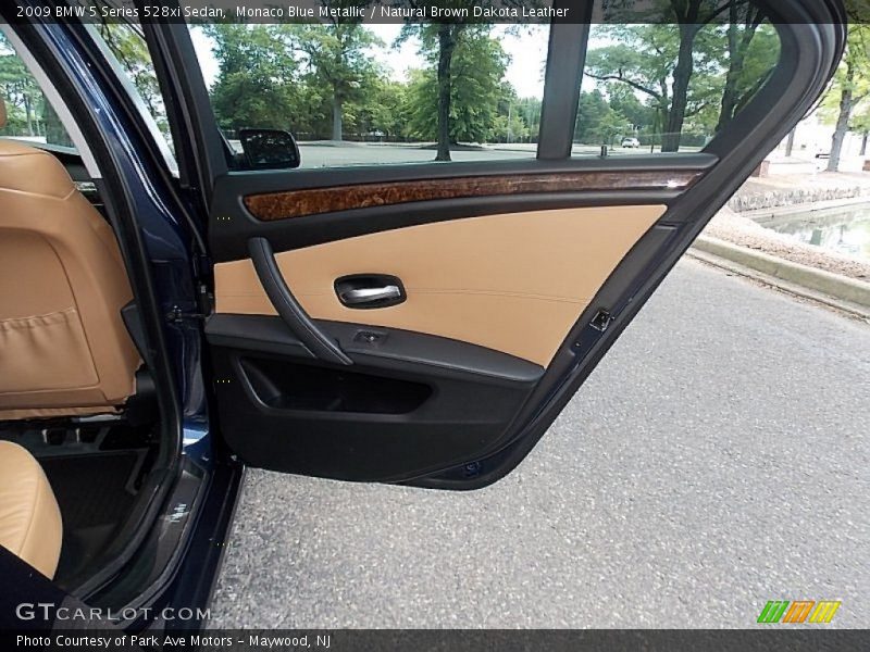 Monaco Blue Metallic / Natural Brown Dakota Leather 2009 BMW 5 Series 528xi Sedan