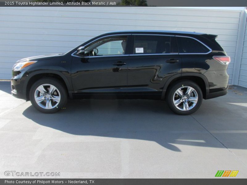 Attitude Black Metallic / Ash 2015 Toyota Highlander Limited