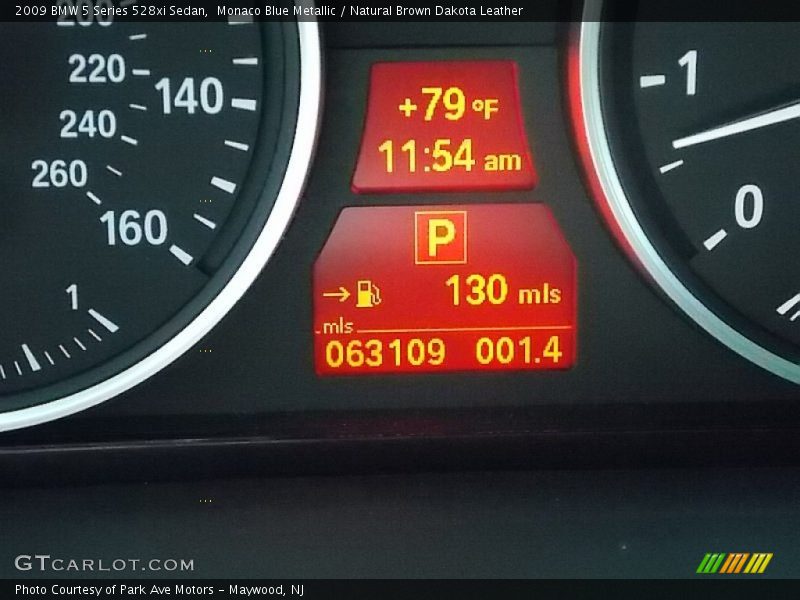 Monaco Blue Metallic / Natural Brown Dakota Leather 2009 BMW 5 Series 528xi Sedan