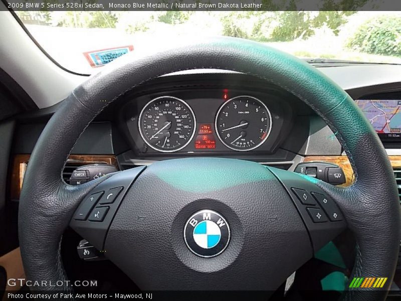 Monaco Blue Metallic / Natural Brown Dakota Leather 2009 BMW 5 Series 528xi Sedan