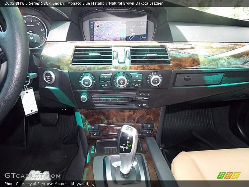 Monaco Blue Metallic / Natural Brown Dakota Leather 2009 BMW 5 Series 528xi Sedan