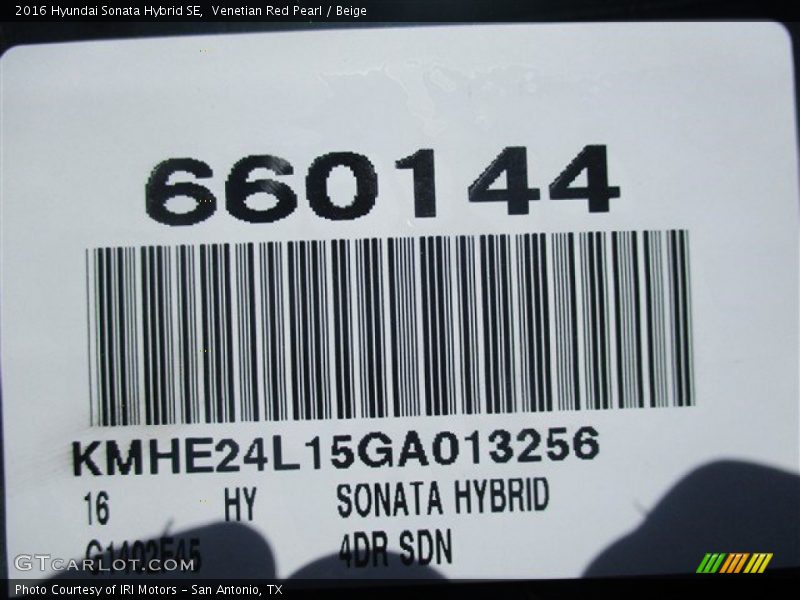 Venetian Red Pearl / Beige 2016 Hyundai Sonata Hybrid SE