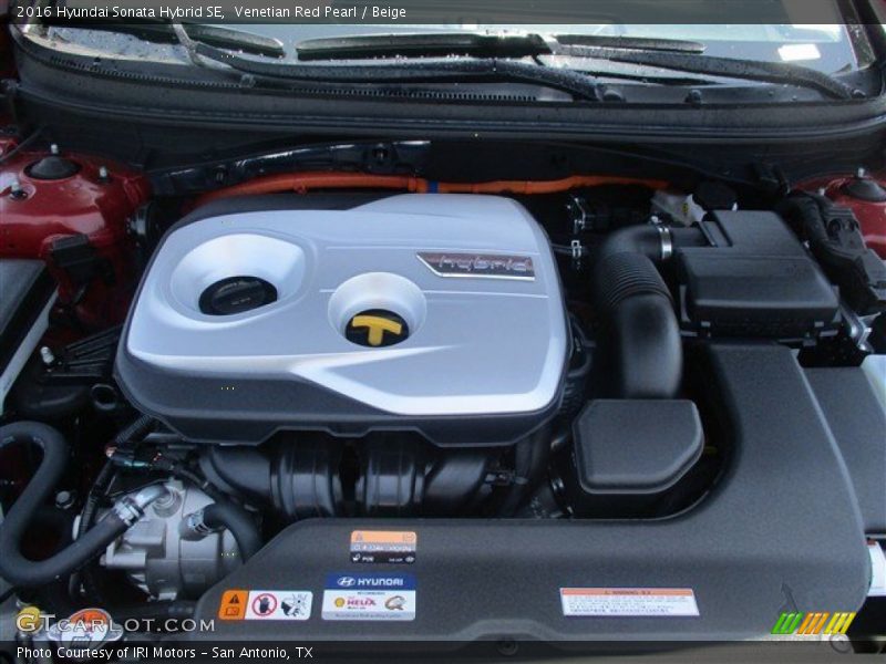 Venetian Red Pearl / Beige 2016 Hyundai Sonata Hybrid SE