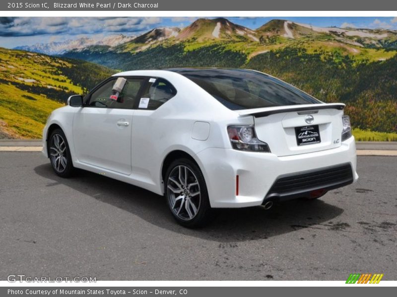 Blizzard White Pearl / Dark Charcoal 2015 Scion tC