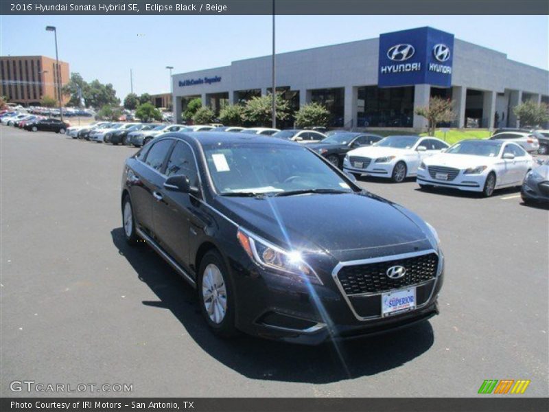 Eclipse Black / Beige 2016 Hyundai Sonata Hybrid SE