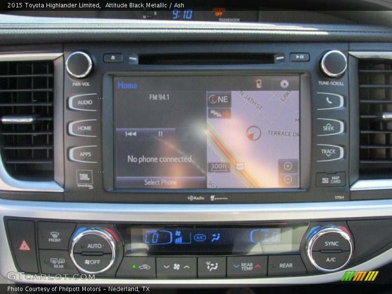 Attitude Black Metallic / Ash 2015 Toyota Highlander Limited