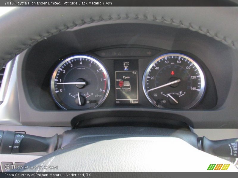 Attitude Black Metallic / Ash 2015 Toyota Highlander Limited