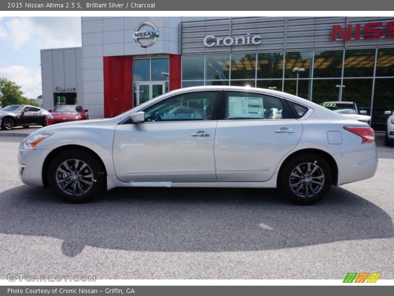 Brilliant Silver / Charcoal 2015 Nissan Altima 2.5 S