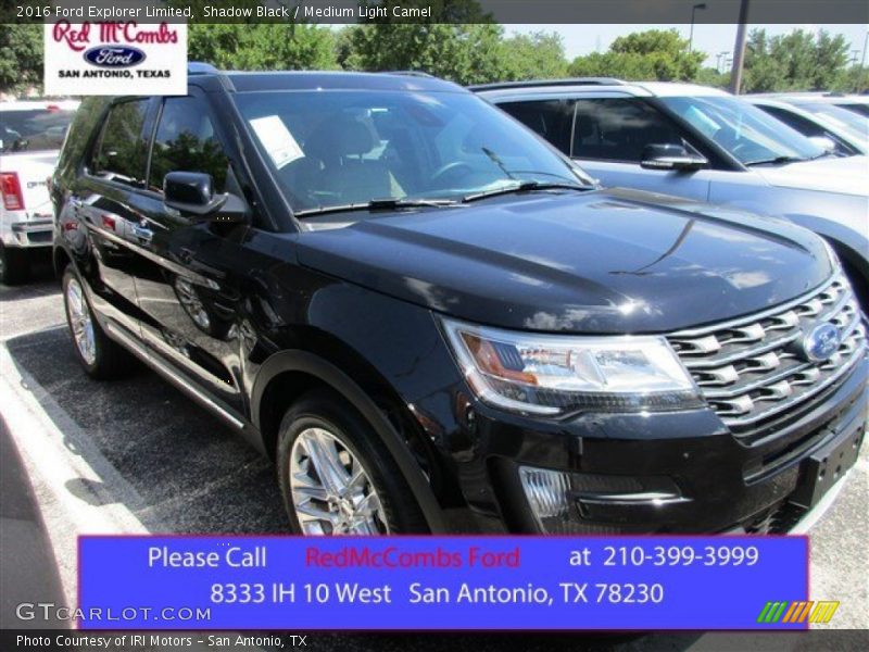 Shadow Black / Medium Light Camel 2016 Ford Explorer Limited
