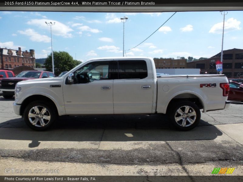 White Platinum Tricoat / Platinum Brunello 2015 Ford F150 Platinum SuperCrew 4x4