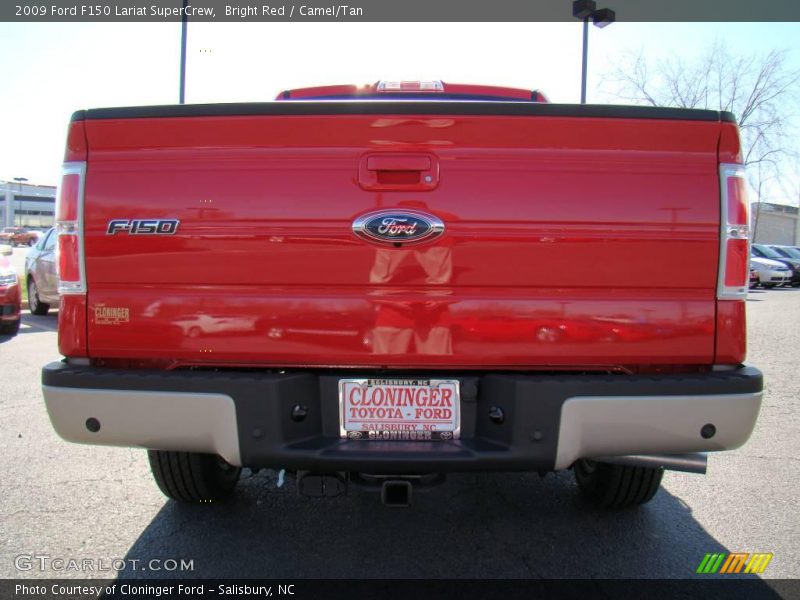 Bright Red / Camel/Tan 2009 Ford F150 Lariat SuperCrew