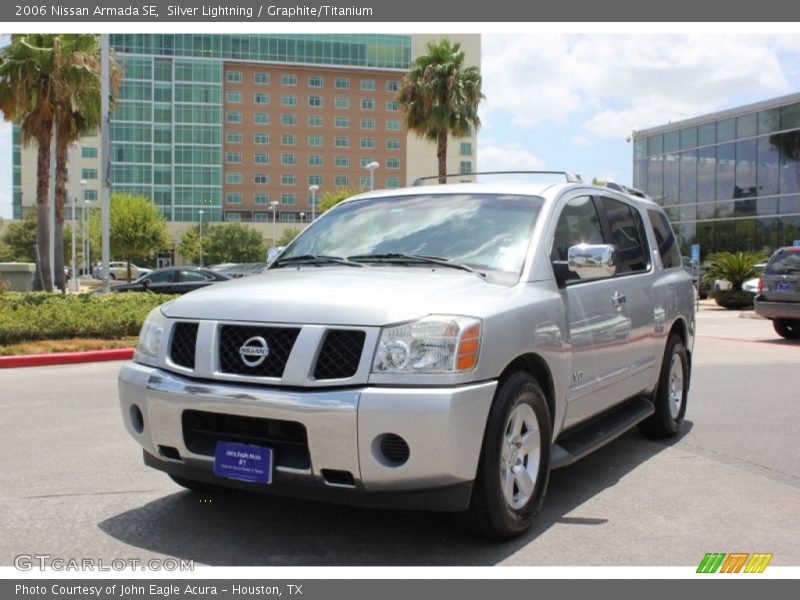 Silver Lightning / Graphite/Titanium 2006 Nissan Armada SE