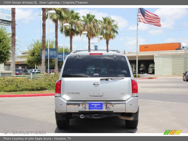 Silver Lightning / Graphite/Titanium 2006 Nissan Armada SE
