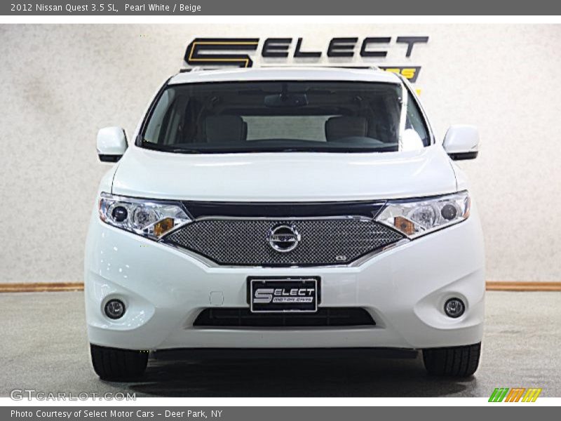 Pearl White / Beige 2012 Nissan Quest 3.5 SL