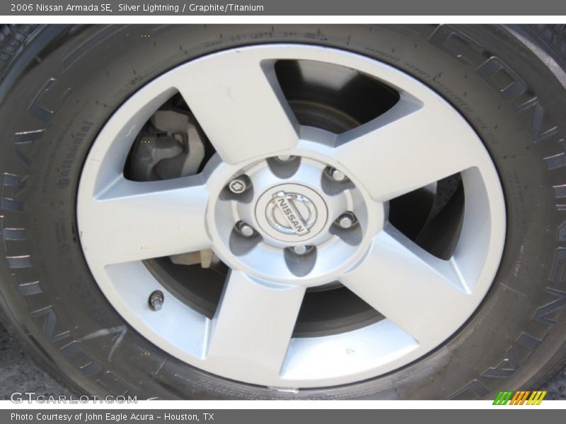 Silver Lightning / Graphite/Titanium 2006 Nissan Armada SE