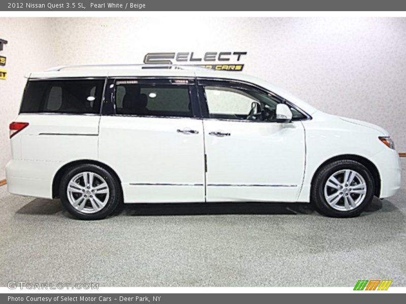 Pearl White / Beige 2012 Nissan Quest 3.5 SL