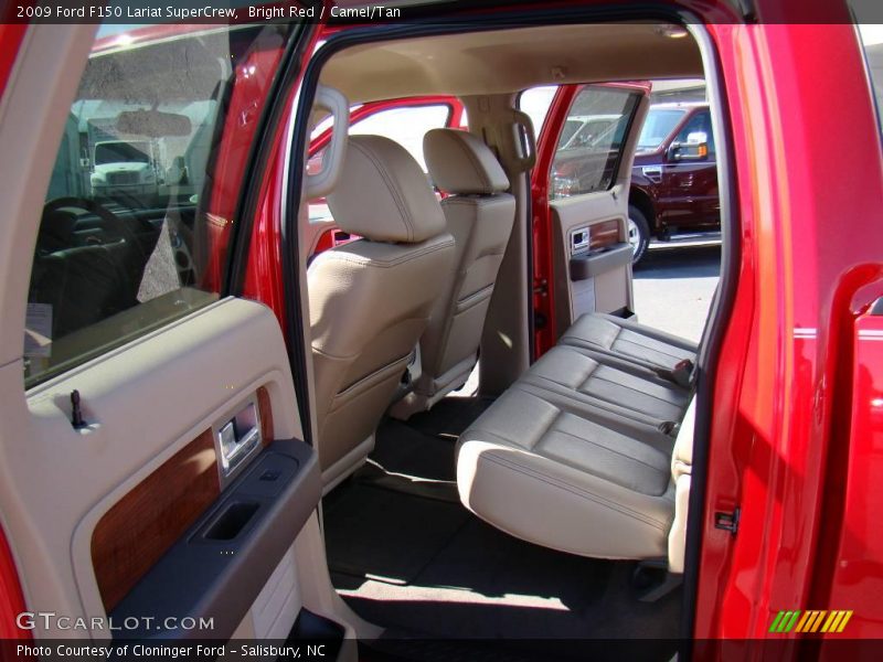 Bright Red / Camel/Tan 2009 Ford F150 Lariat SuperCrew