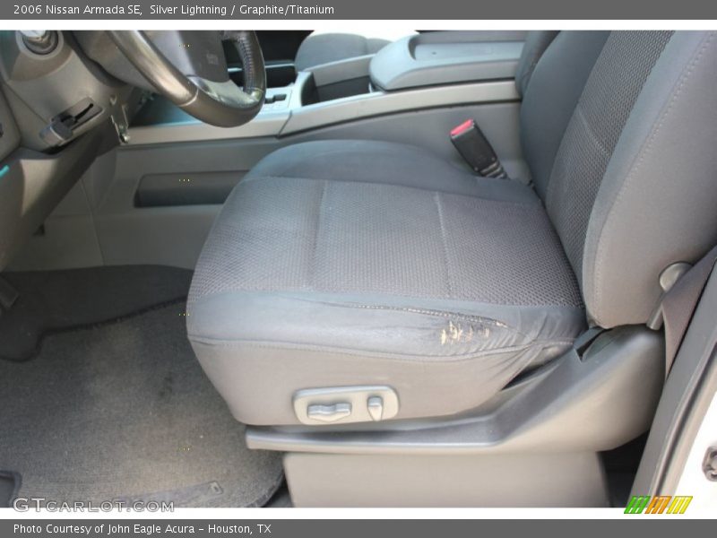 Silver Lightning / Graphite/Titanium 2006 Nissan Armada SE
