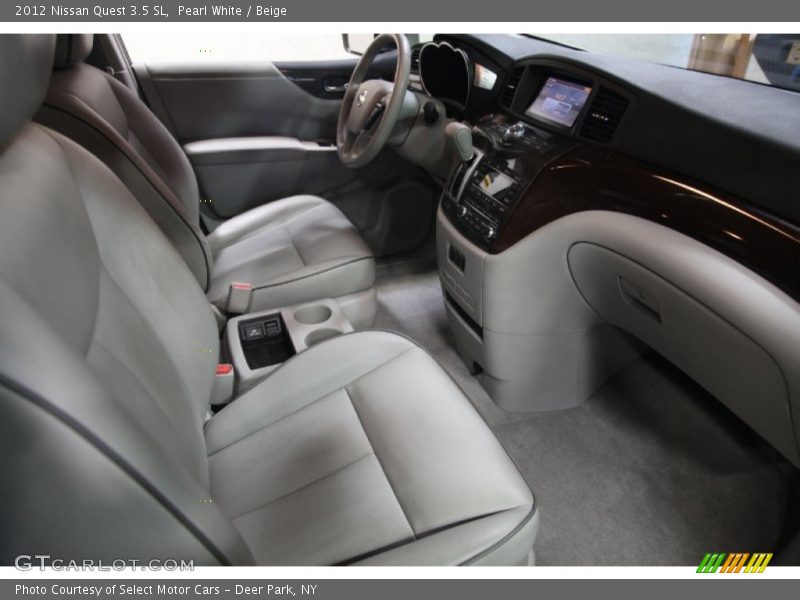 Pearl White / Beige 2012 Nissan Quest 3.5 SL