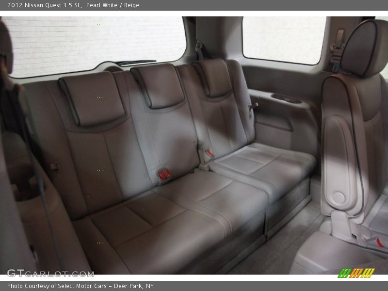 Pearl White / Beige 2012 Nissan Quest 3.5 SL