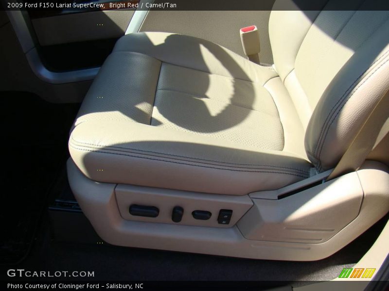 Bright Red / Camel/Tan 2009 Ford F150 Lariat SuperCrew