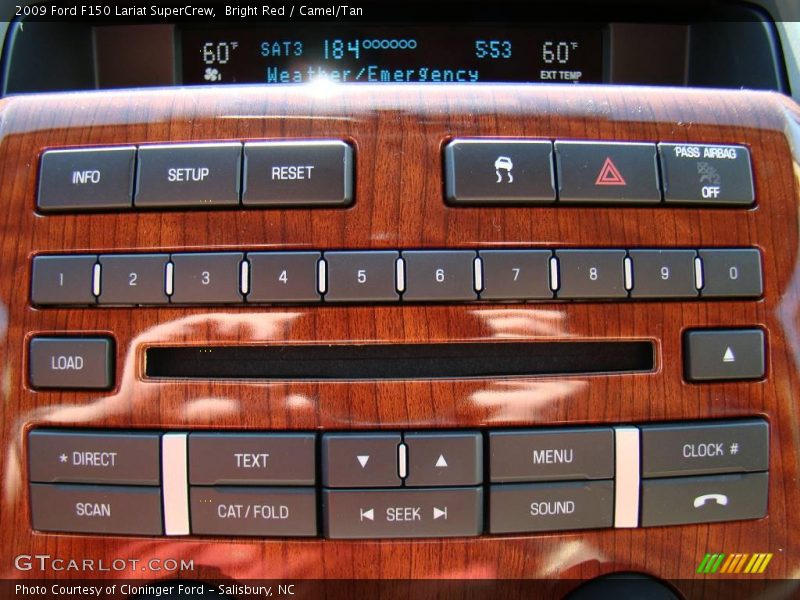 Bright Red / Camel/Tan 2009 Ford F150 Lariat SuperCrew