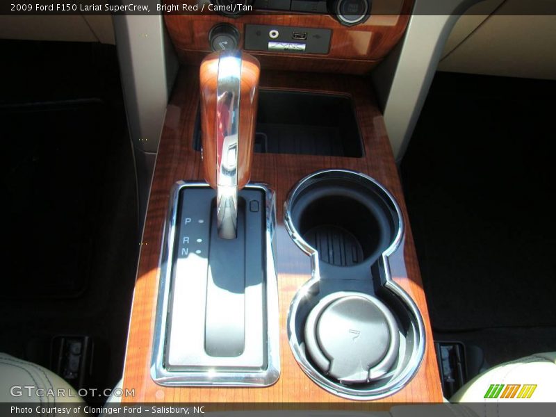 Bright Red / Camel/Tan 2009 Ford F150 Lariat SuperCrew