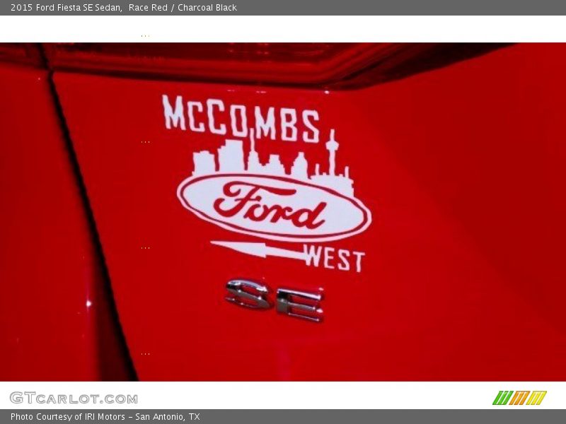 Race Red / Charcoal Black 2015 Ford Fiesta SE Sedan
