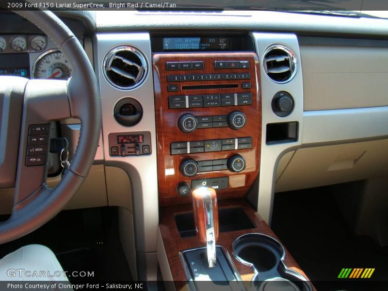 Bright Red / Camel/Tan 2009 Ford F150 Lariat SuperCrew