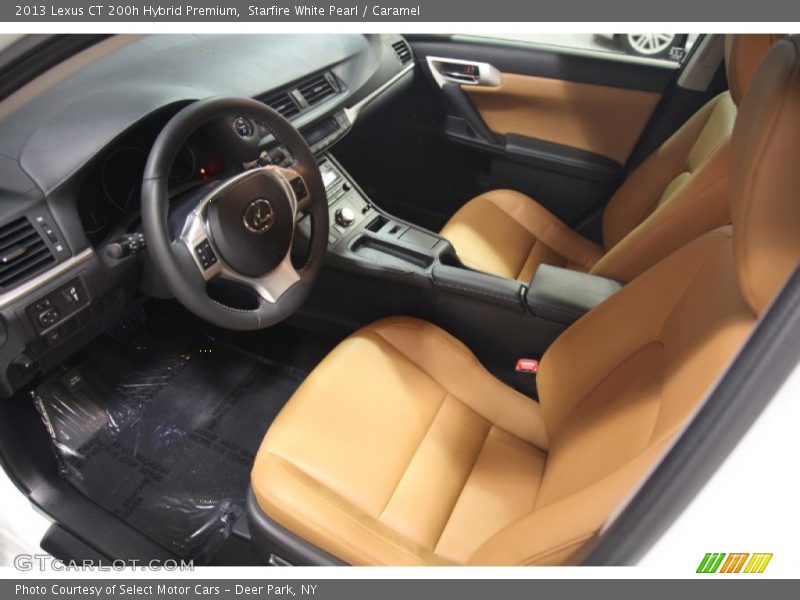 Starfire White Pearl / Caramel 2013 Lexus CT 200h Hybrid Premium