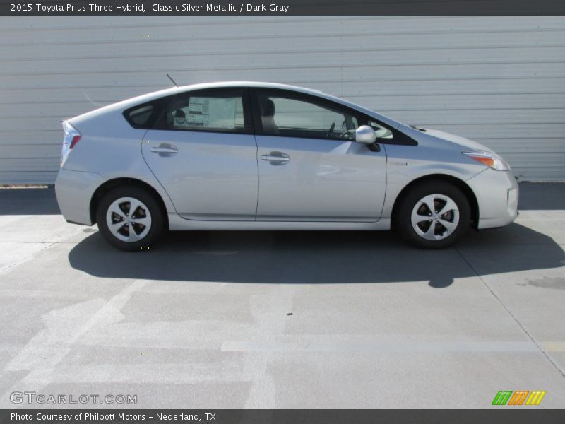 Classic Silver Metallic / Dark Gray 2015 Toyota Prius Three Hybrid