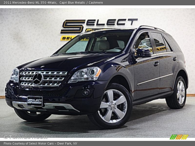 Capri Blue Metallic / Cashmere 2011 Mercedes-Benz ML 350 4Matic
