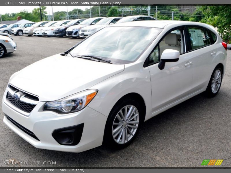 Satin White Pearl / Ivory 2012 Subaru Impreza 2.0i Premium 5 Door