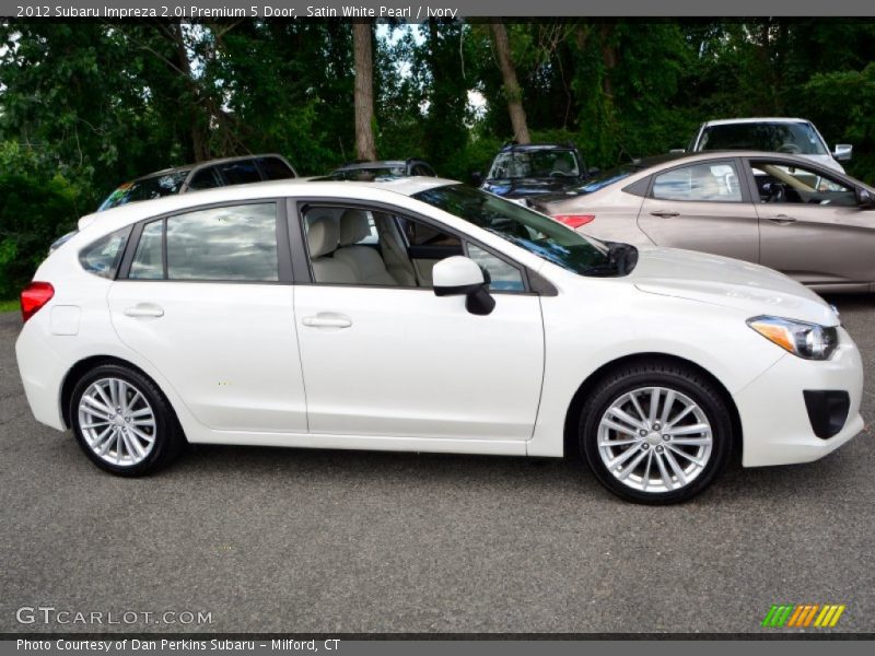 Satin White Pearl / Ivory 2012 Subaru Impreza 2.0i Premium 5 Door