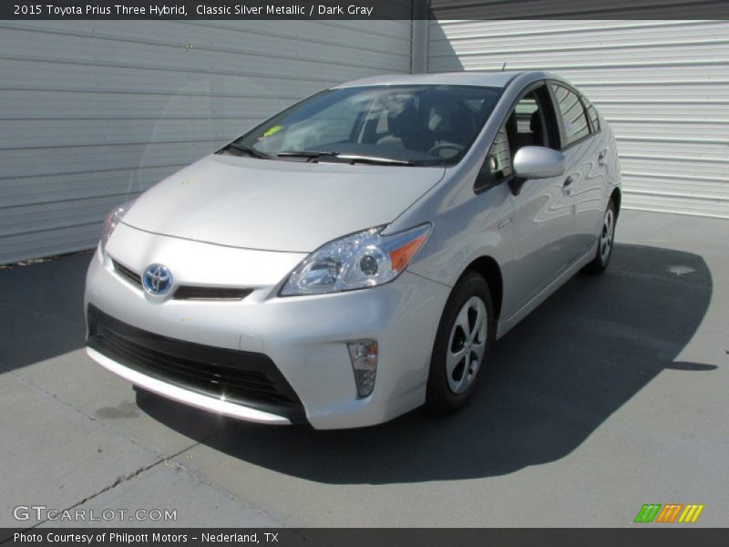 Classic Silver Metallic / Dark Gray 2015 Toyota Prius Three Hybrid