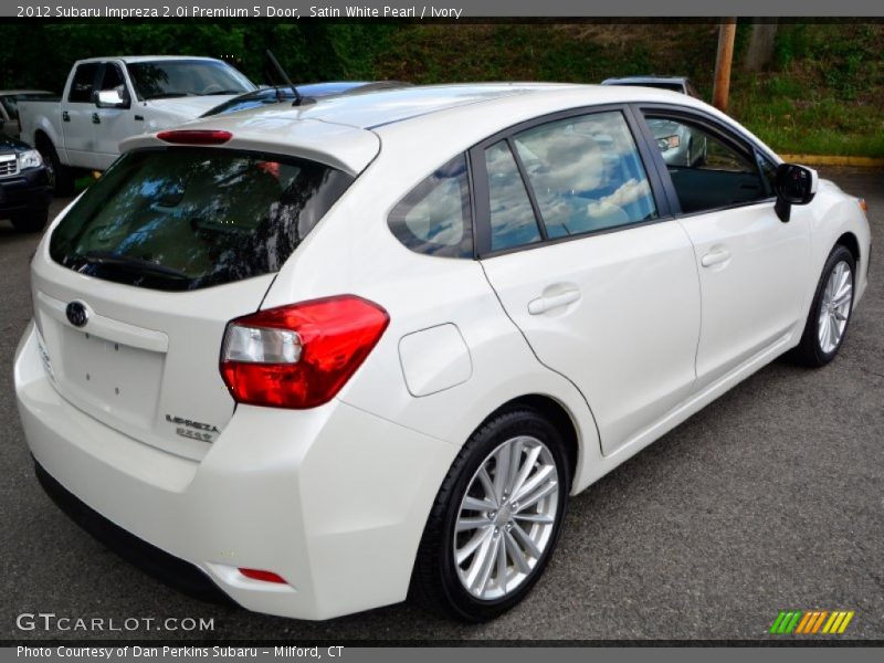 Satin White Pearl / Ivory 2012 Subaru Impreza 2.0i Premium 5 Door