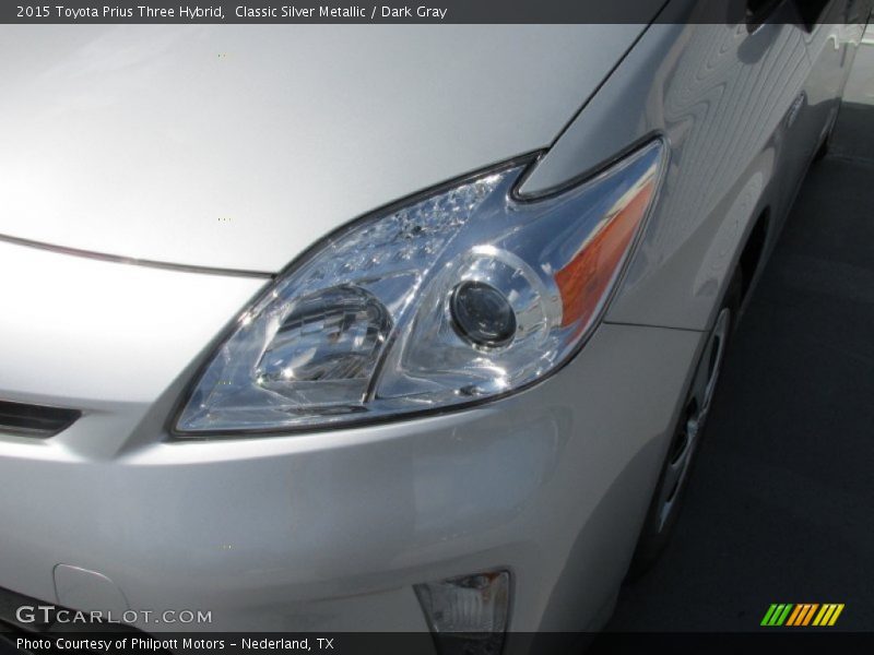 Classic Silver Metallic / Dark Gray 2015 Toyota Prius Three Hybrid