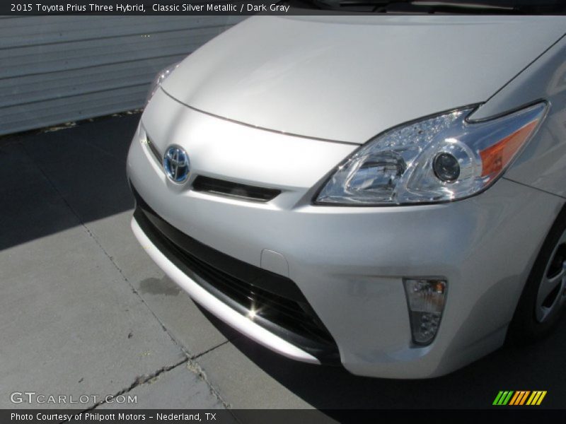 Classic Silver Metallic / Dark Gray 2015 Toyota Prius Three Hybrid