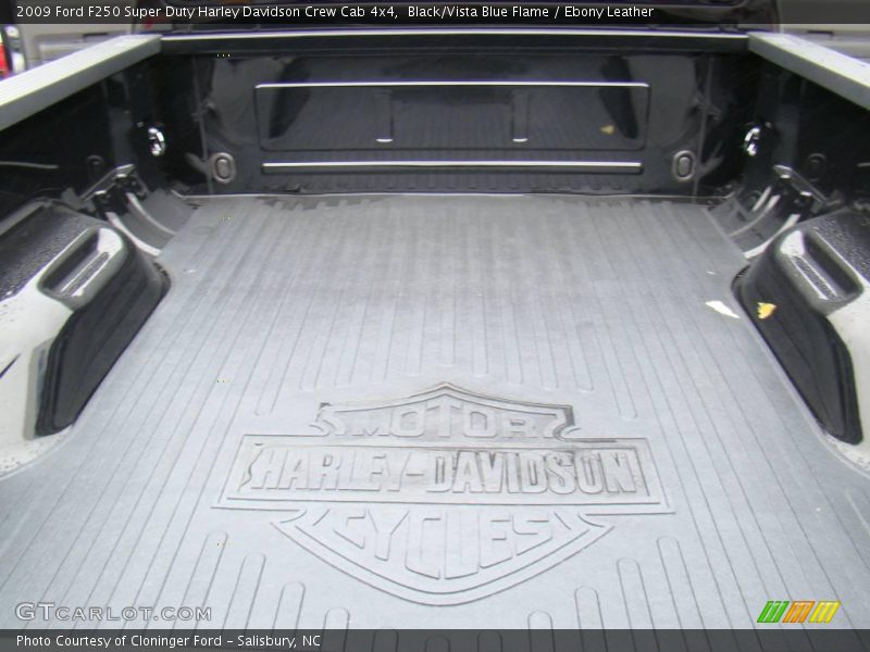 Black/Vista Blue Flame / Ebony Leather 2009 Ford F250 Super Duty Harley Davidson Crew Cab 4x4