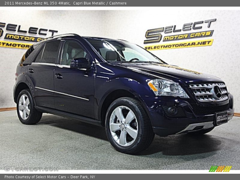 Capri Blue Metallic / Cashmere 2011 Mercedes-Benz ML 350 4Matic