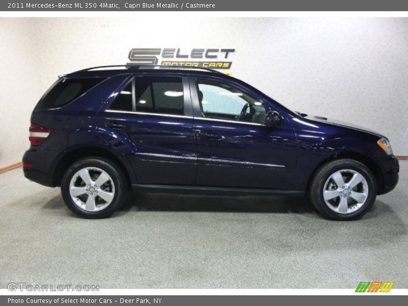 Capri Blue Metallic / Cashmere 2011 Mercedes-Benz ML 350 4Matic