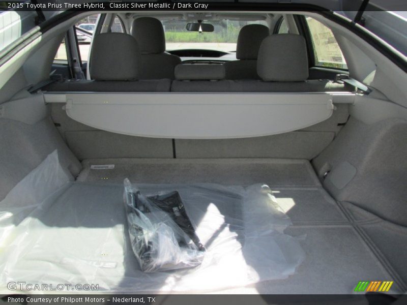 Classic Silver Metallic / Dark Gray 2015 Toyota Prius Three Hybrid